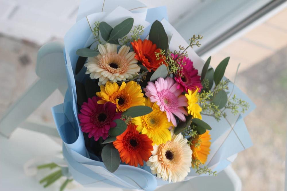 Букет цветов из: Герберы в Листвянке