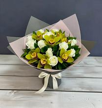 Букет цветов из:  Орхидеи и Розы в Листвянке