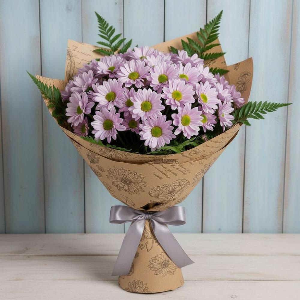 Букет цветов из: Хризантемы в Листвянке