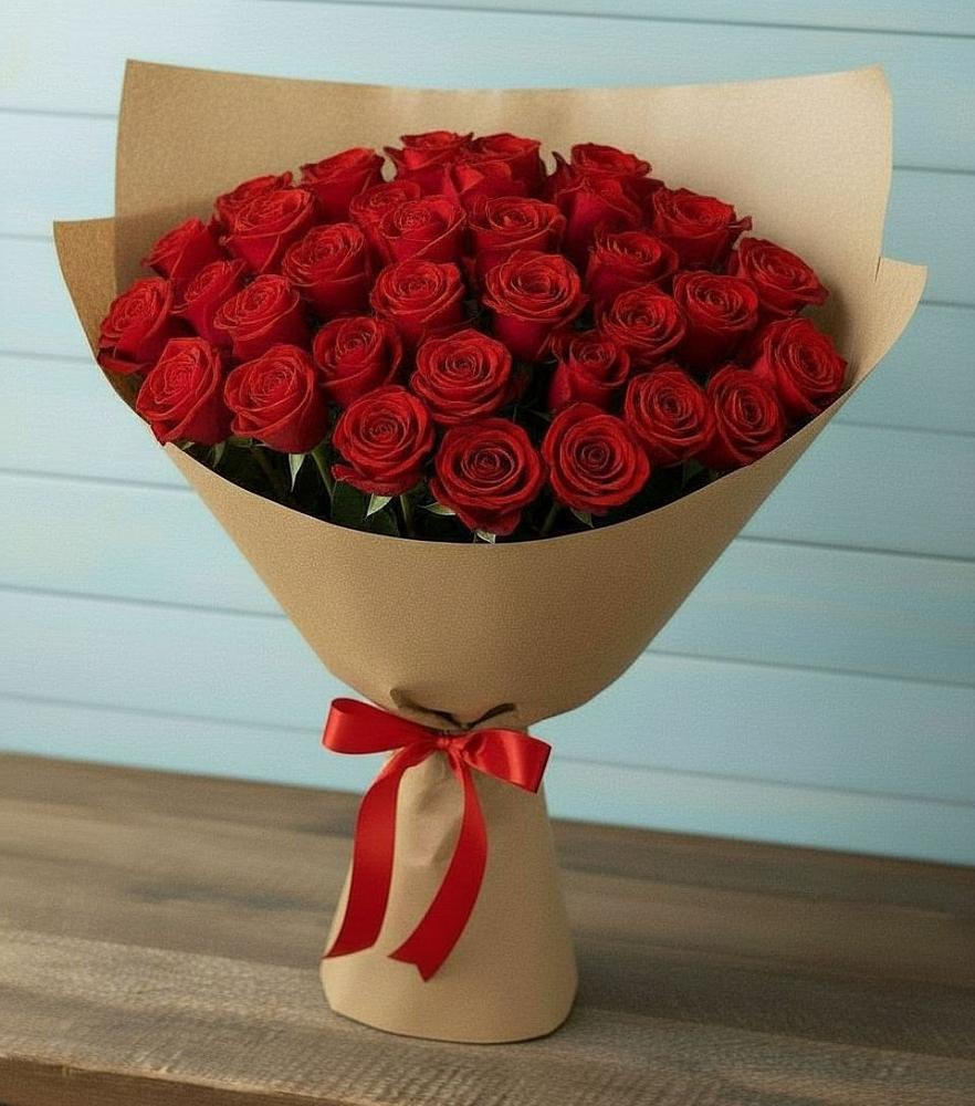 Букет Красные розы Милано в Листвянке