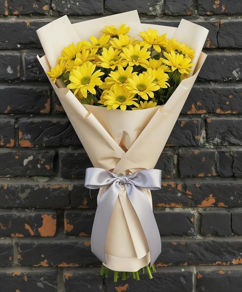 Букет цветов из: Хризантемы в Листвянке