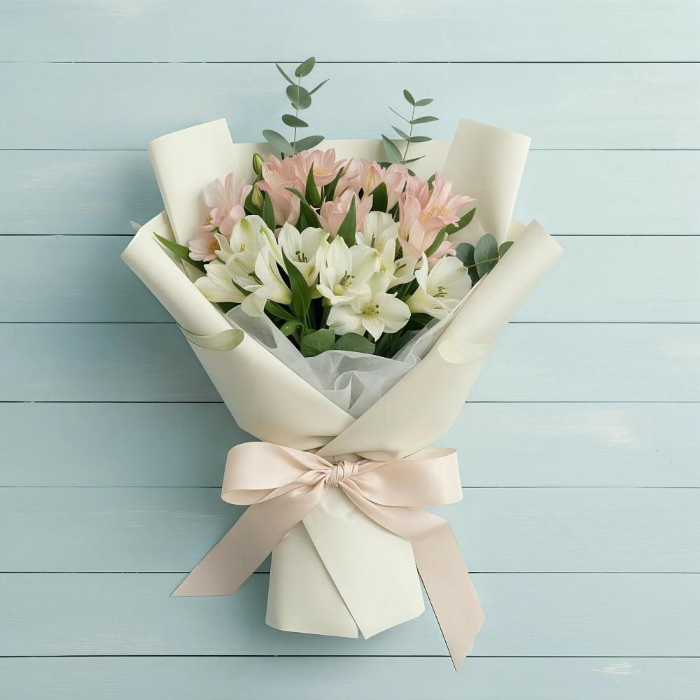 Букет цветов из: Альстромерии в Листвянке