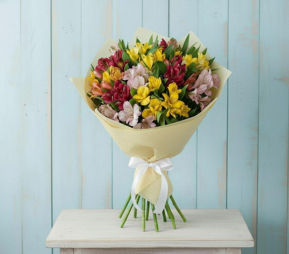 Букет цветов из: Альстромерии в Листвянке