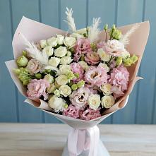 Букет цветов из:  Альстромерии и Розы в Листвянке